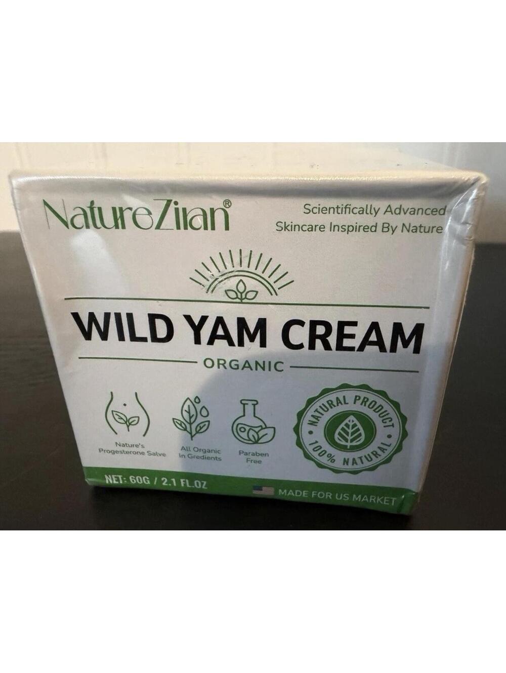 Organic Wild Yam Balance Cream For Hormone Balance 3.38oz/100g Exp: 10/2027